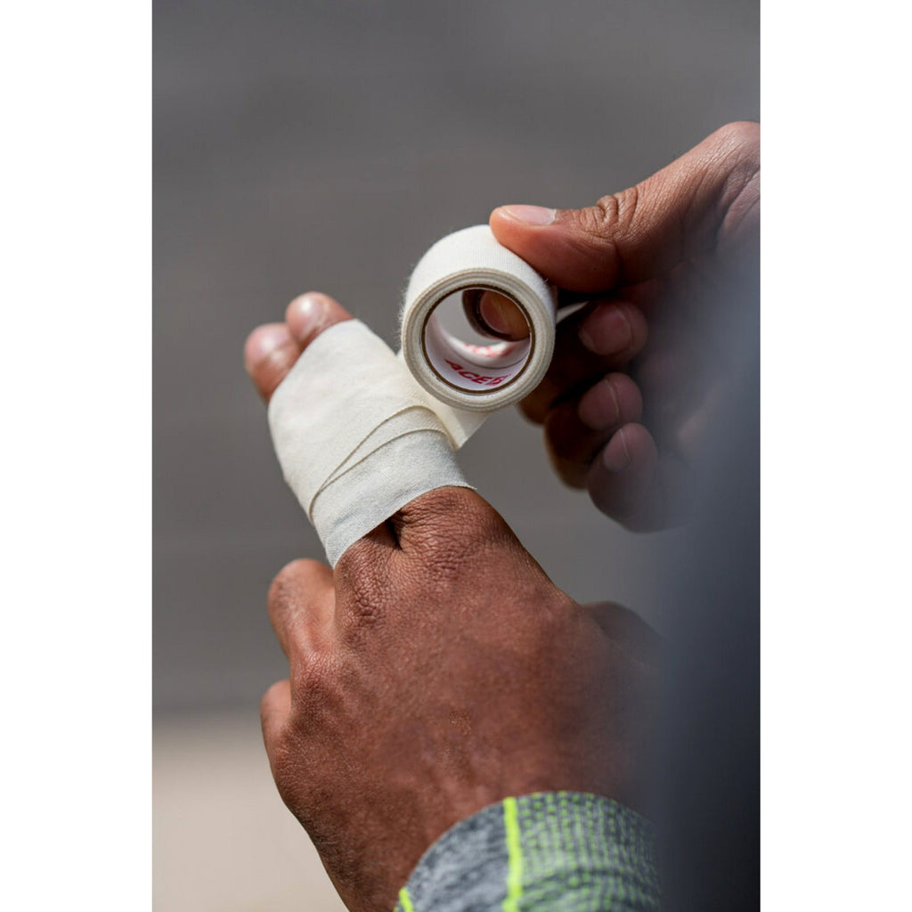 Brand Sports Tape, Firm, Supportive Comfort, White, 1.5" X 10 Yds., 1 Roll