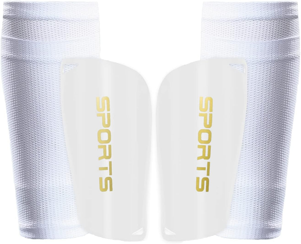 Kids Youth Soccer Shin Guards, Shin Pads and Shin Guard Sleeves for 3-15 Years Old Boys and Girls for Football Games, EVA Cushion Protection Reduce Shocks and Injuries