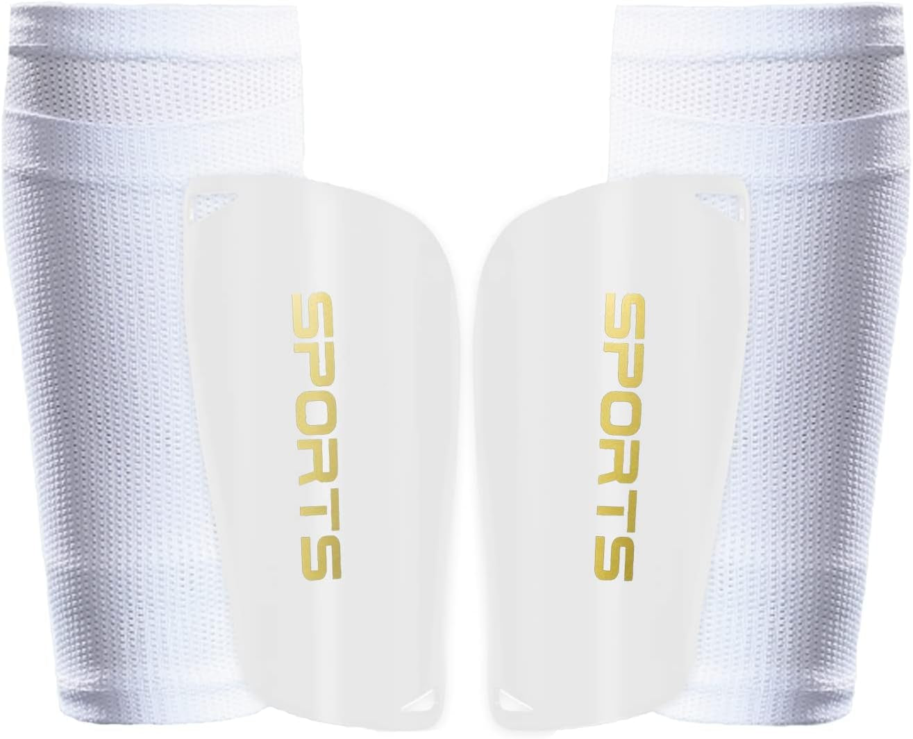 Kids Youth Soccer Shin Guards, Shin Pads and Shin Guard Sleeves for 3-15 Years Old Boys and Girls for Football Games, EVA Cushion Protection Reduce Shocks and Injuries