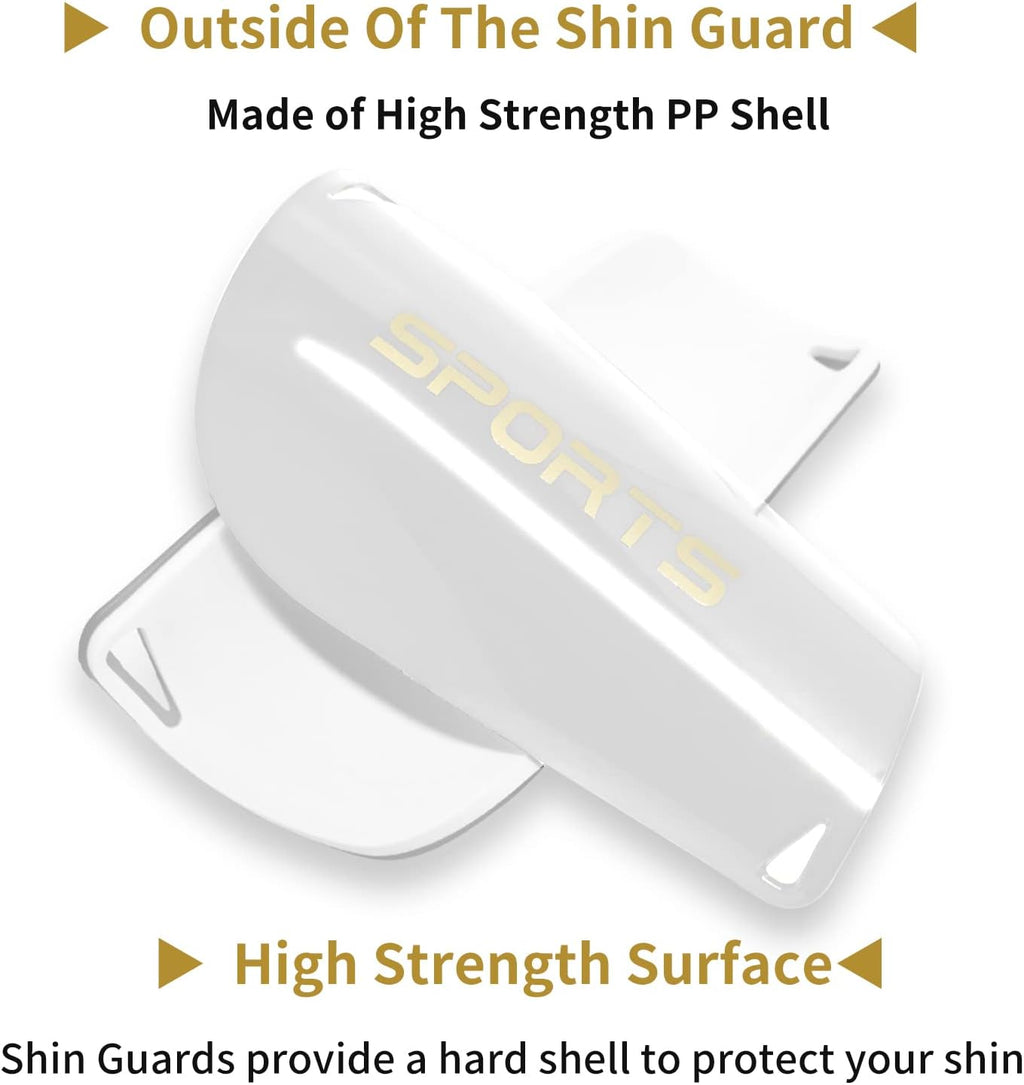 Kids Youth Soccer Shin Guards, Shin Pads and Shin Guard Sleeves for 3-15 Years Old Boys and Girls for Football Games, EVA Cushion Protection Reduce Shocks and Injuries