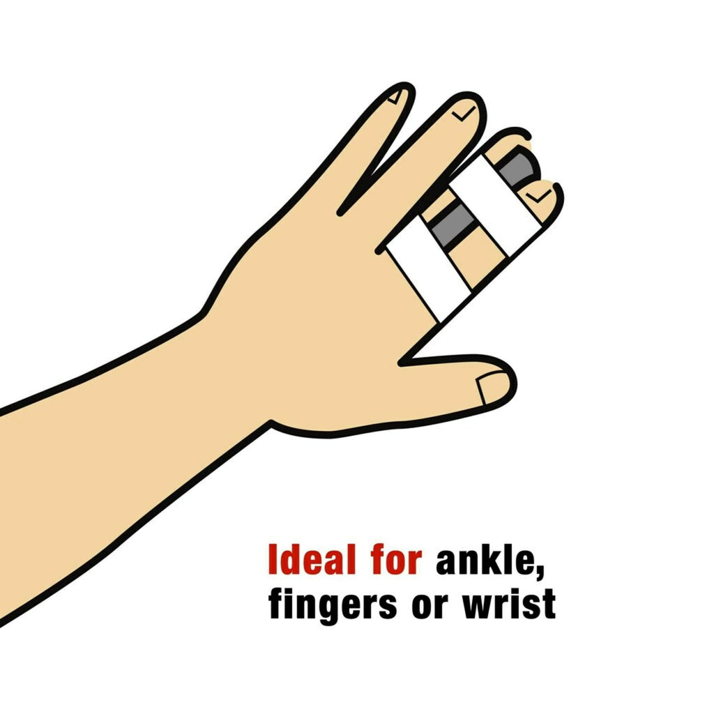 Brand Sports Tape, Firm, Supportive Comfort, White, 1.5" X 10 Yds., 1 Roll